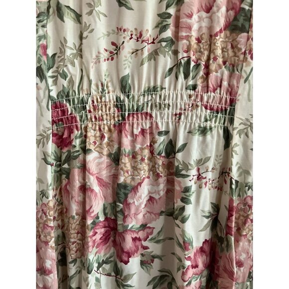 Vintage Atina by Karon Crosby Floral Dress Womens 12 Maxi Fit Flare Cottage Core - Picture 6 of 12